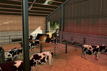 Efficient AutoStorage Animal Barn — Smart Barn with AutoStorage for Farming Simulator 25 — 4