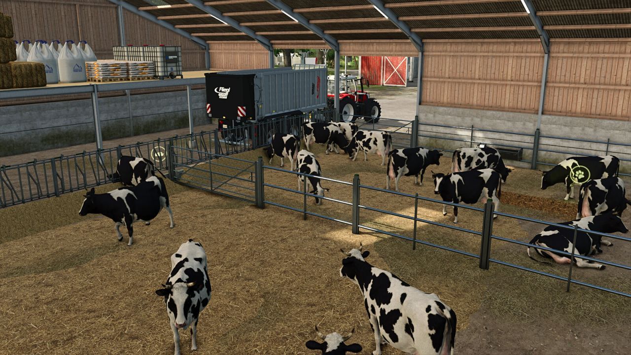 Effektiver AutoStorage Animal Barn — Intelligenter Stall mit Autolagerung für Farming Simulator 25 - Screenshots