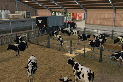 Efficient AutoStorage Animal Barn — Smart Barn with AutoStorage for Farming Simulator 25 — 5