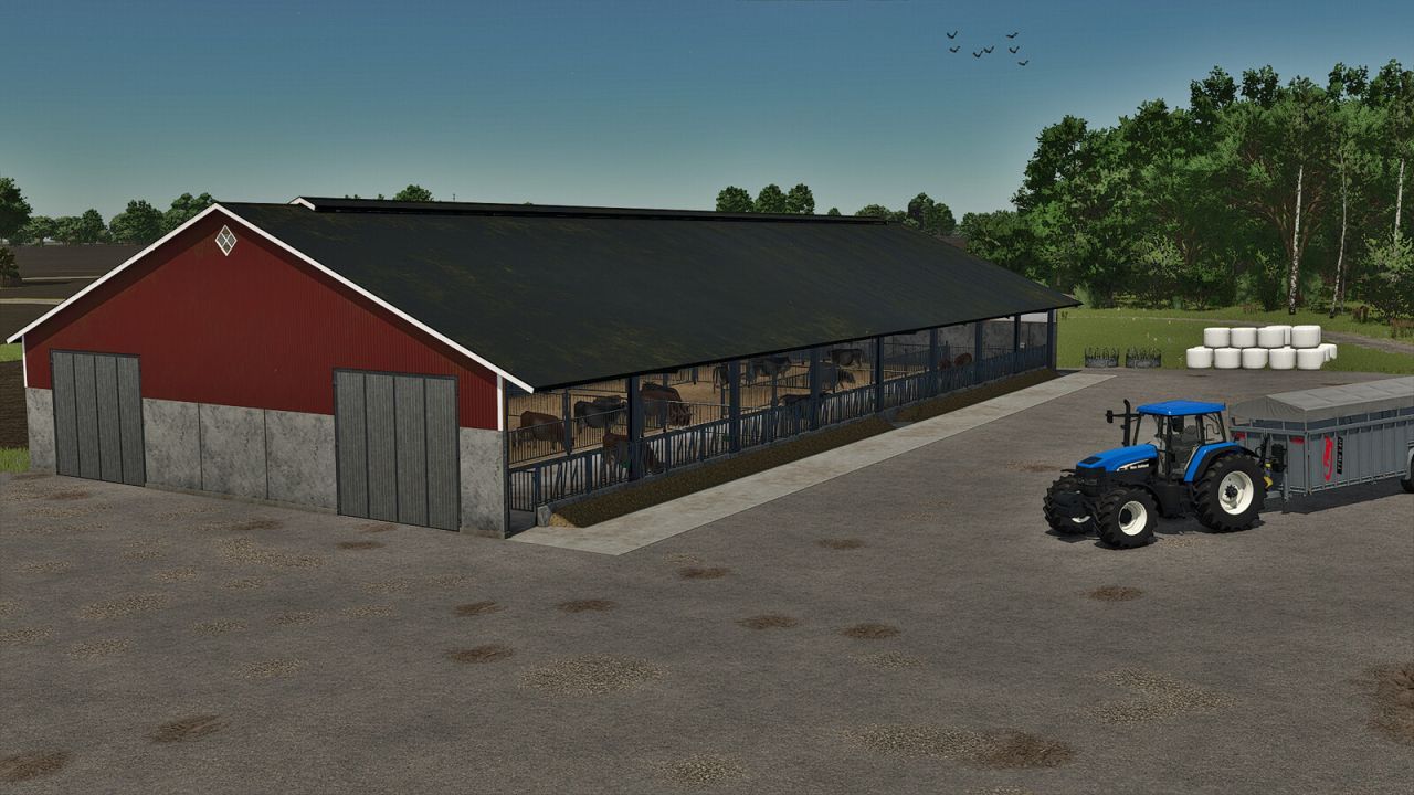 Effektiver AutoStorage Animal Barn — Intelligenter Stall mit Autolagerung für Farming Simulator 25 - Screenshots