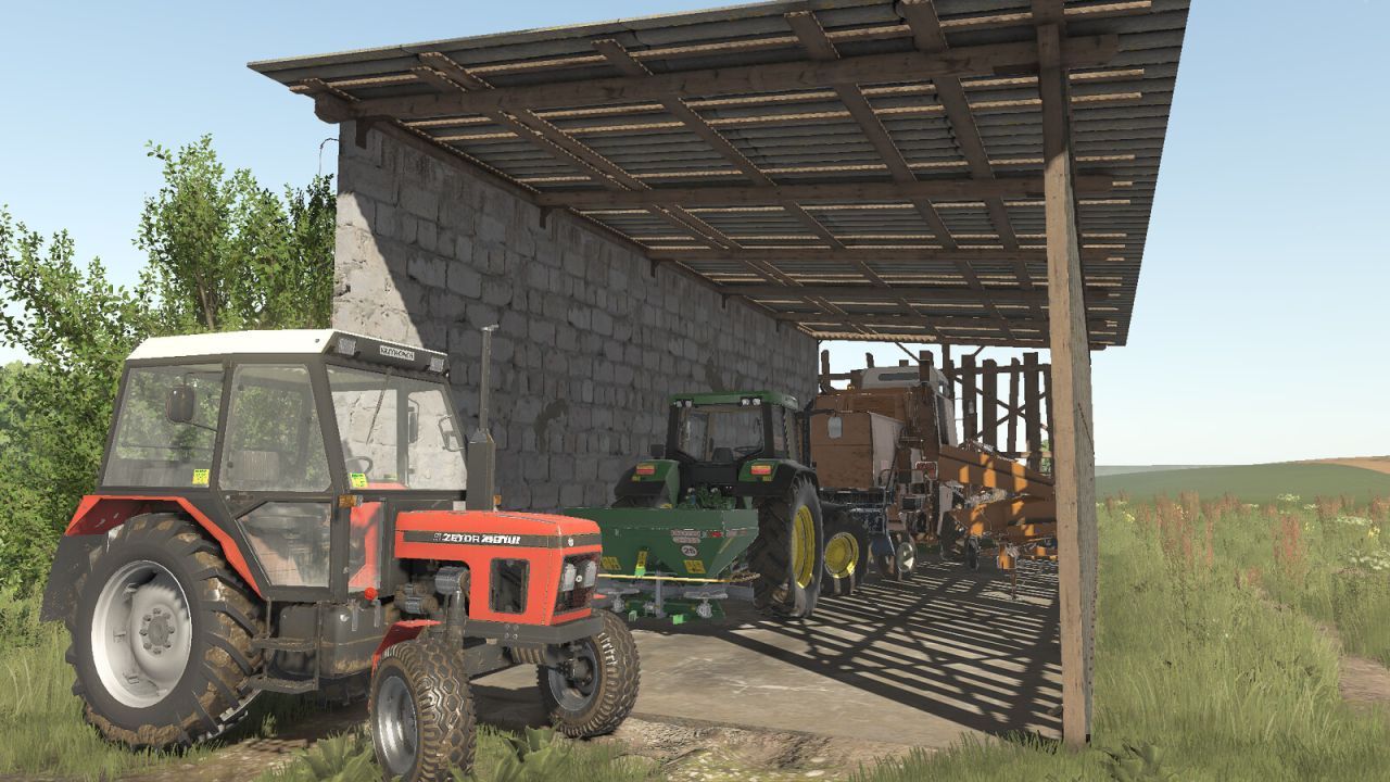 Praktyczna Machine Shed — Niezawodny Nawis-Garaż dla Techniki w Farming Simulator 25