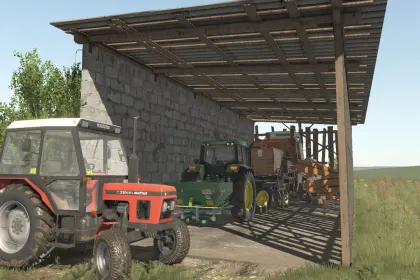 Практичний Machine Shed — Надійний Навіс-Гараж для Техніки у Farming Simulator 25 — 1