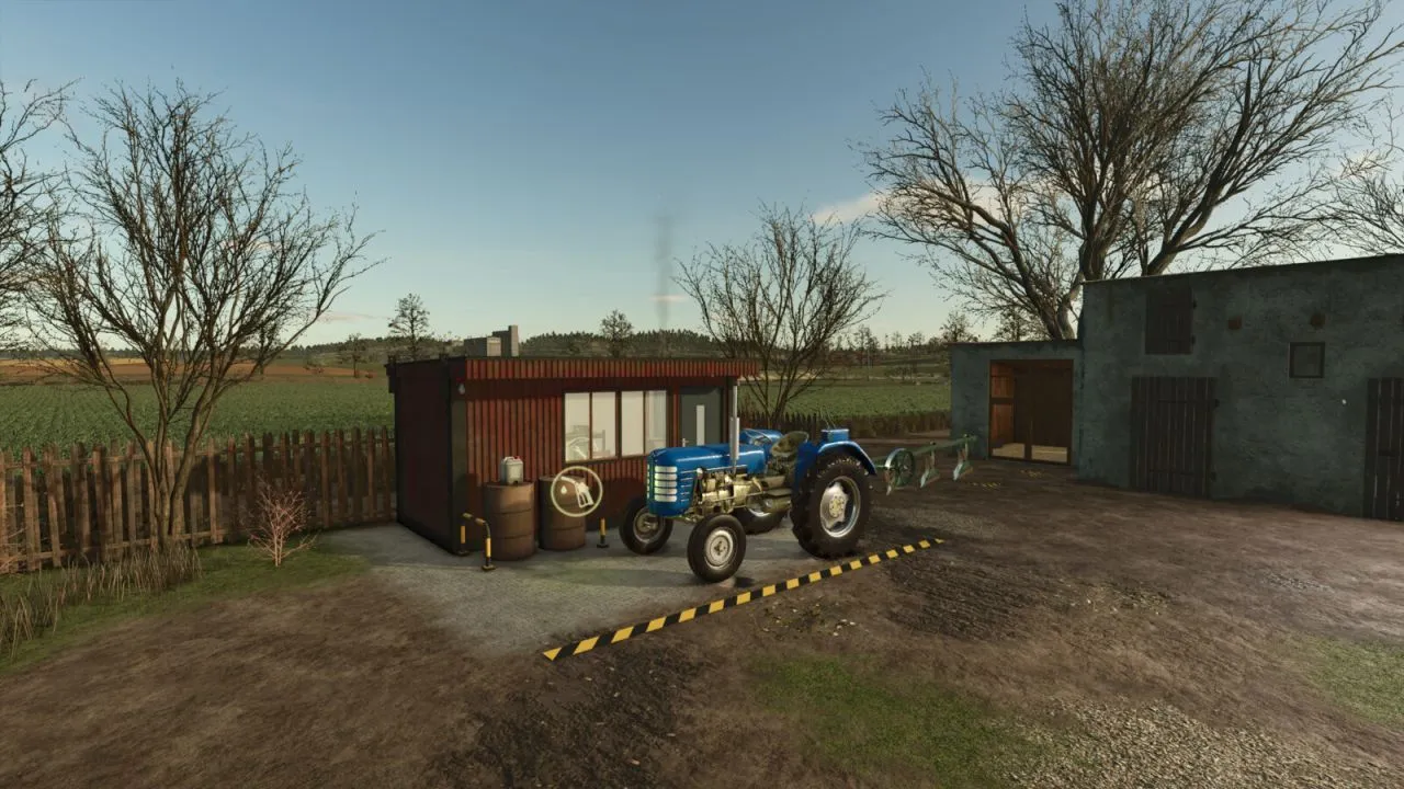 Практичний Container Set для FS25 — Житловий і Сервісний Контейнери для Стартової Ферми