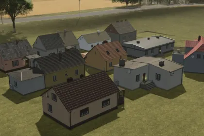 Ефектний Пак Будинків Pack Of Houses From Mlyny — 40 Житлових Об’єктів з Декором для FS25 — 2