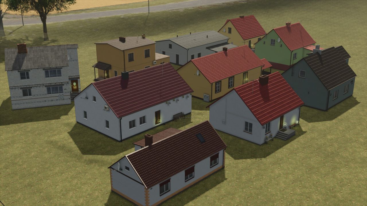 Ефектний Пак Будинків Pack Of Houses From Mlyny — 40 Житлових Об’єктів з Декором для FS25
