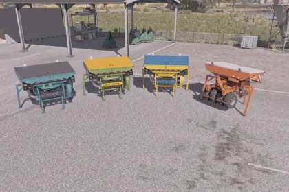 Пакет фронтальних бункерів Alpego, Amazone, Kuhn, Sulky для Farming Simulator 25