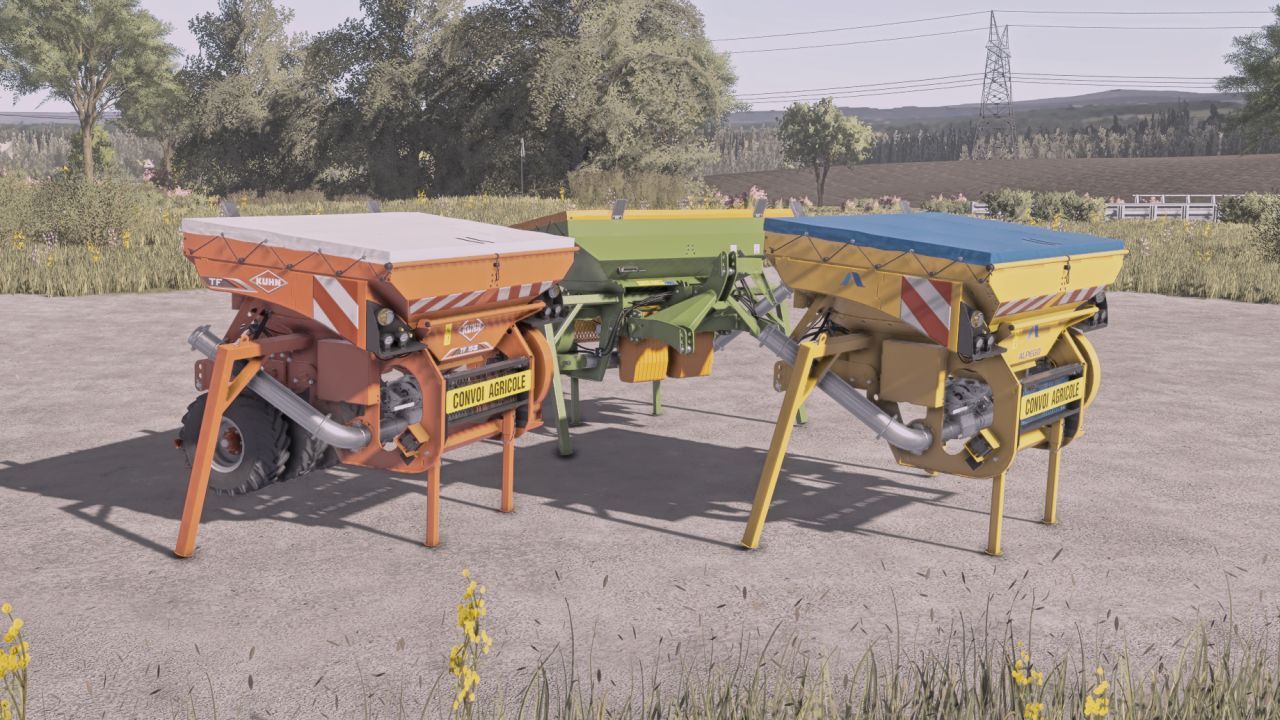 Пакет фронтальних бункерів Alpego, Amazone, Kuhn, Sulky для Farming Simulator 25