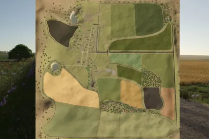 Атмосферна Карта RedField (Red Field) — Відроди Село та Розвивай Ферму у FS25 — 2