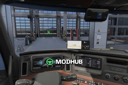 Приладова панель GPS Semi Trucks Dash GPS Displays v1.0 для ATS