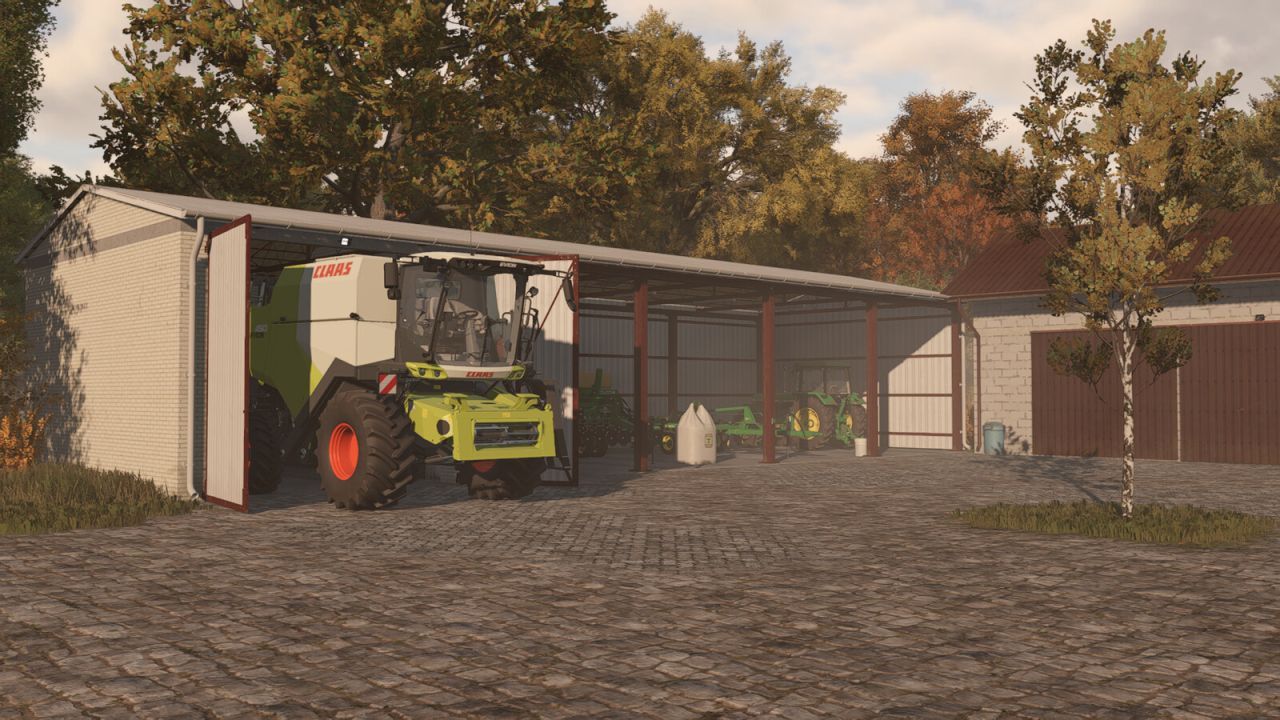 Praktyczny Hangar Shed With Garage do Farming Simulator 25