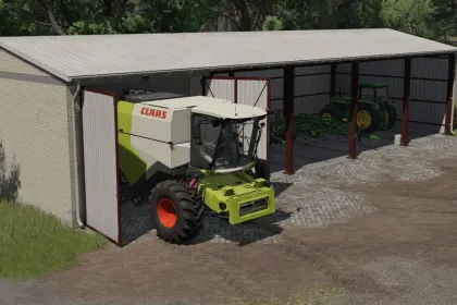 Praktischer Shed mit Garage für Farming Simulator 25 — 3