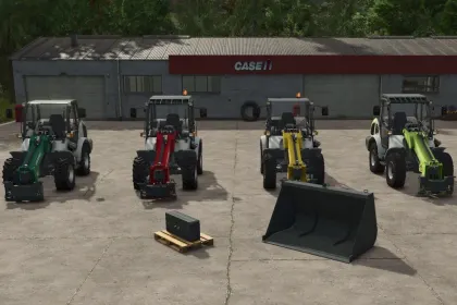 Effizienter Teleskoplader Kramer KL308T 75 PS für enge Betriebe und Bauwesen — 1