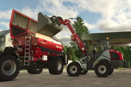 Effizienter Teleskoplader Kramer KL308T 75 PS für enge Betriebe und Bauwesen — 2