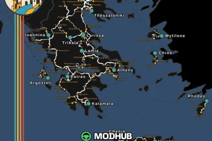 Карта More European Cities v1.0a 1.61 для ETS2 — 2