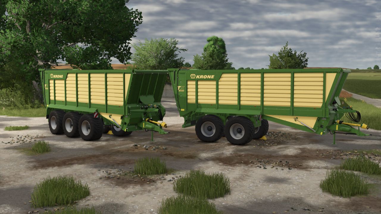 Efektywny Przyczep Krone TX 460 D na 46 000 l do Farming Simulator 25