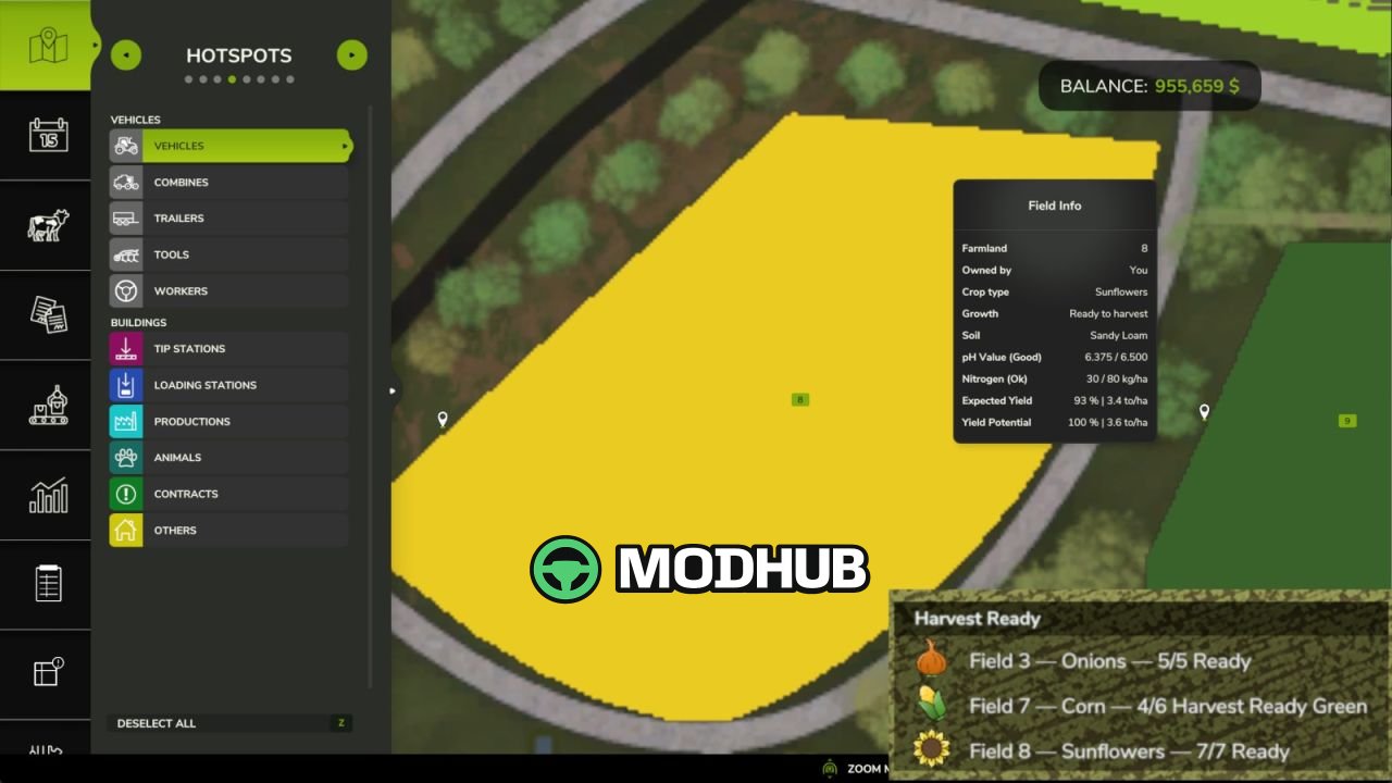 Скрипт Harvest Ledger V1.2.0.8 для FS25