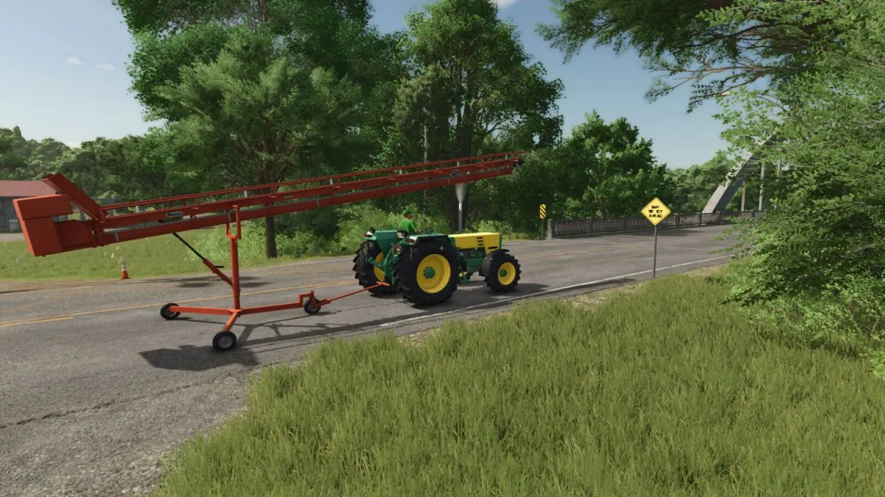Efficient Hinghaus Ravenna MD11 Conveyor for Quick Bale Transportation in FS25