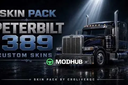 Скін-пак Peterbilt 389 Glider v1.0 для ATS