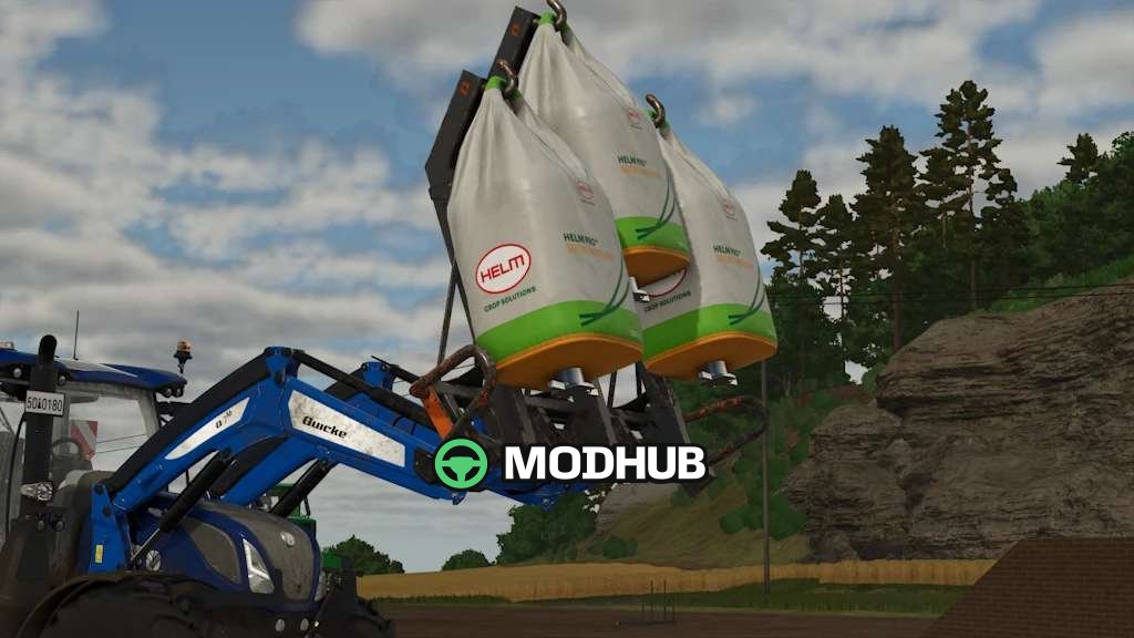 Навантажувач Quicke Big Bag Handler Rust Edition v1.6 для FS25