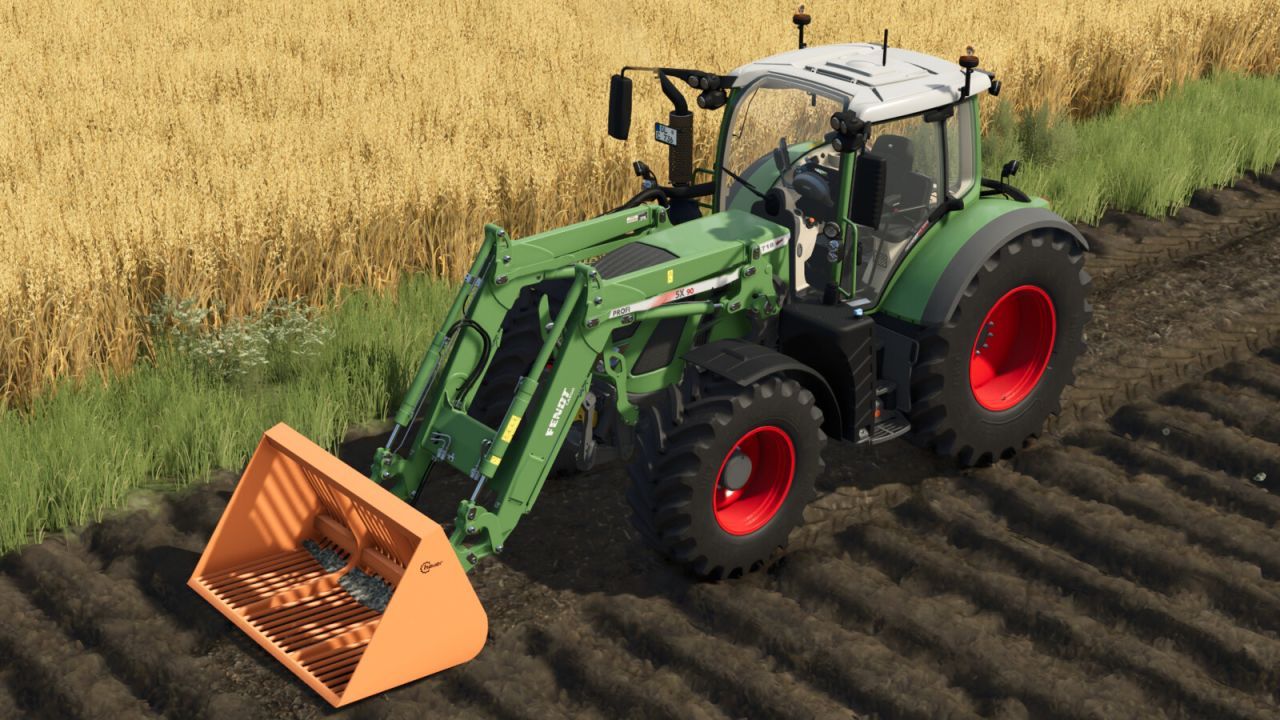 Ефективний Hauer RK Basket And Stone Picker — Ківш і Каменезбирач 2-в-1 для Farming Simulator 25