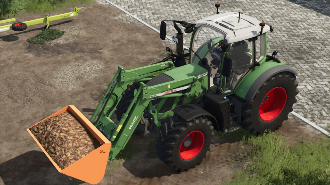 Effektiver Hauer RK Basket und Steinsammler — Schaufel und Steinsammler 2-in-1 für Farming Simulator 25