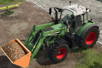 Effektiver Hauer RK Basket und Steinsammler — Schaufel und Steinsammler 2-in-1 für Farming Simulator 25 — 2
