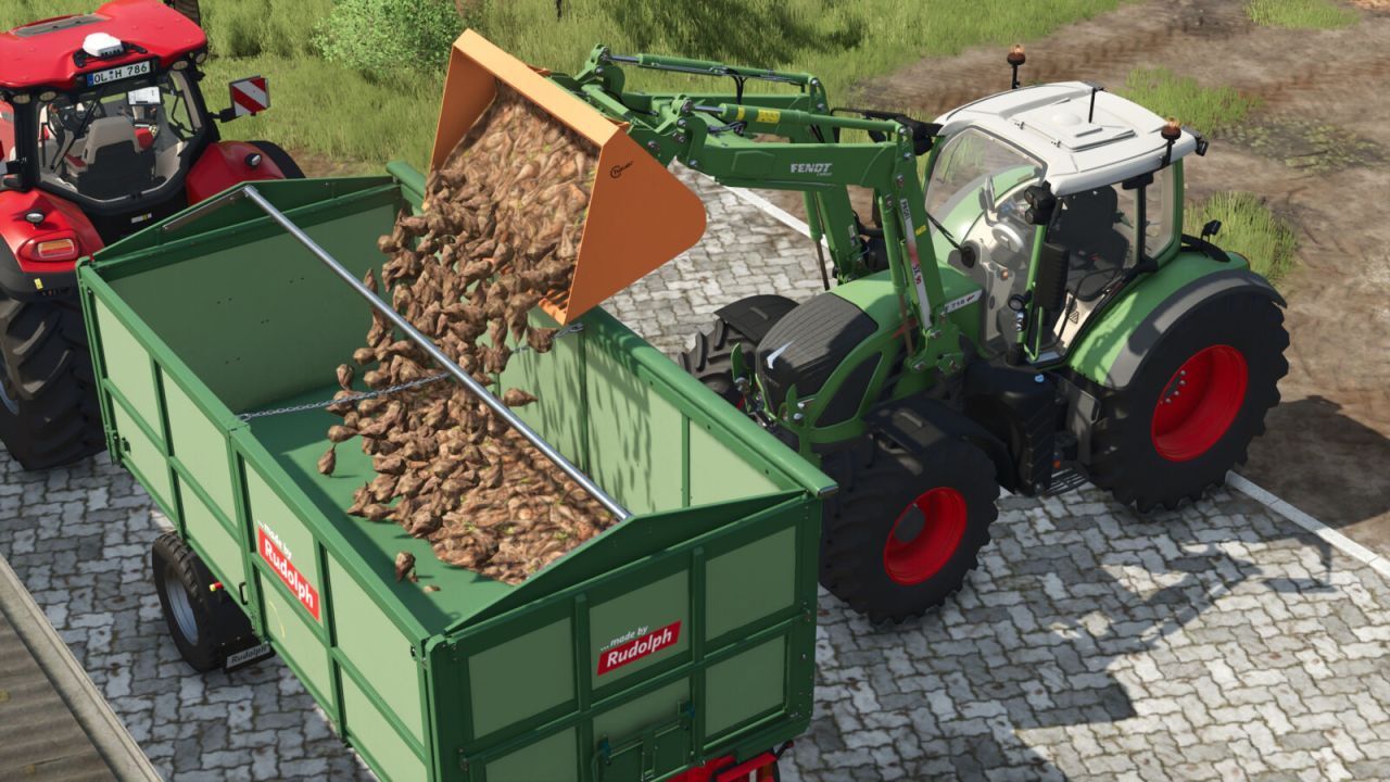 Effektiver Hauer RK Basket und Steinsammler — Schaufel und Steinsammler 2-in-1 für Farming Simulator 25
