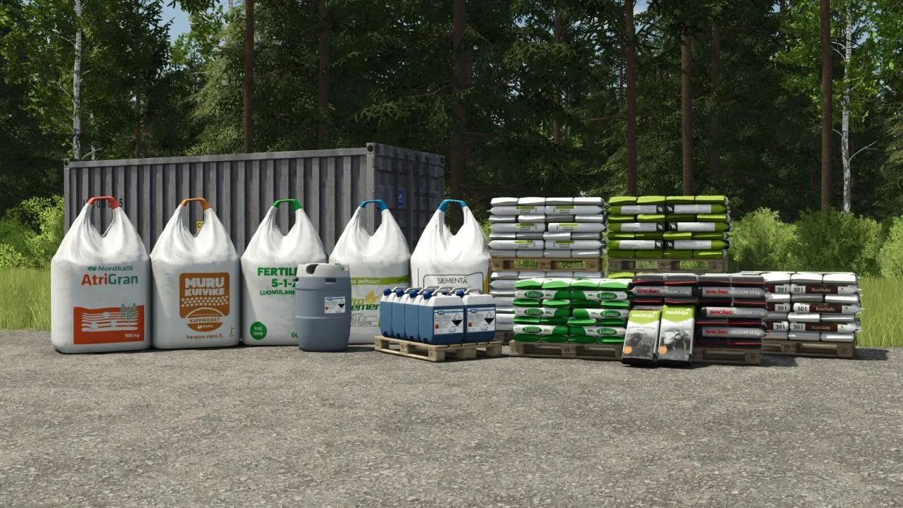 Finnish Big Bags And Pallets — Efficient Big Bags and Pallets for FS25