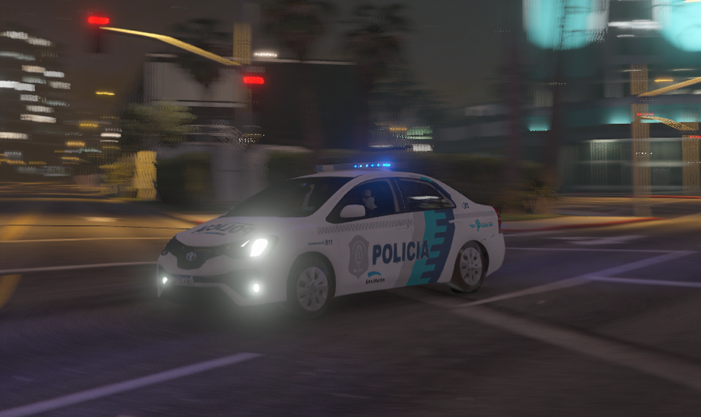 Поліцейський автомобіль Toyota Etios Buenos Aires для GTA 5