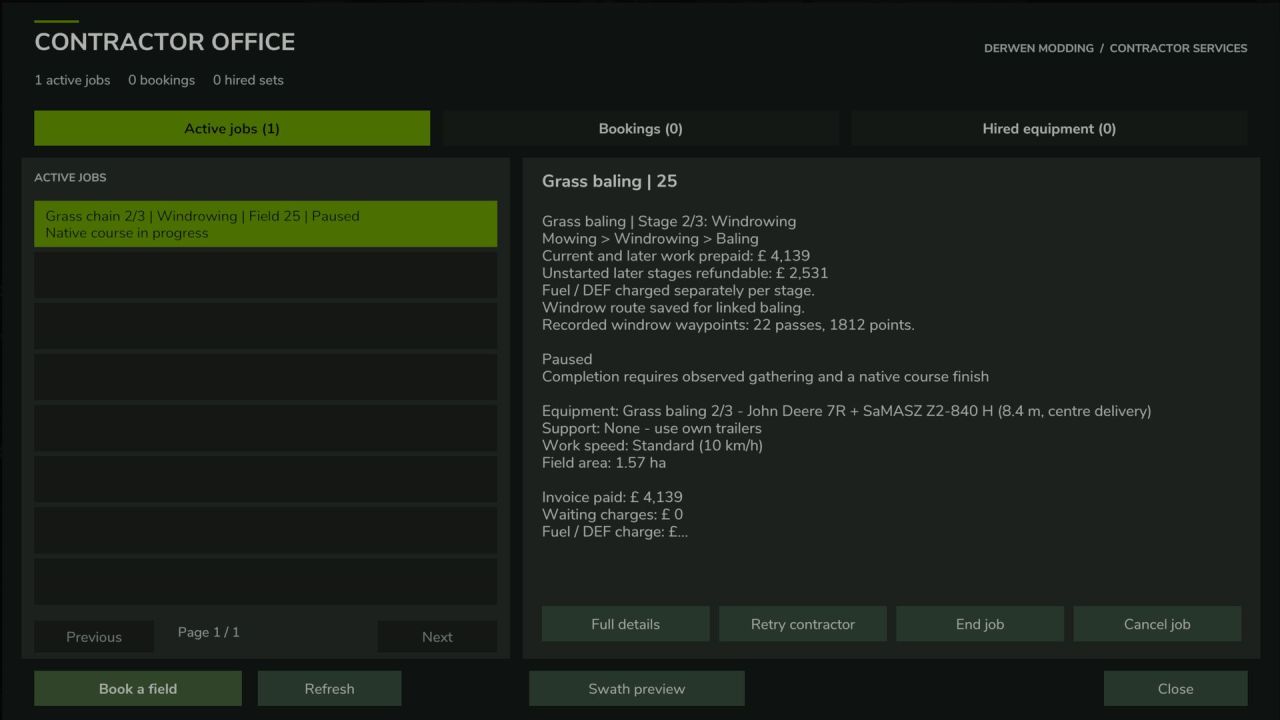 Farm Contractor Services для Farming Simulator 25