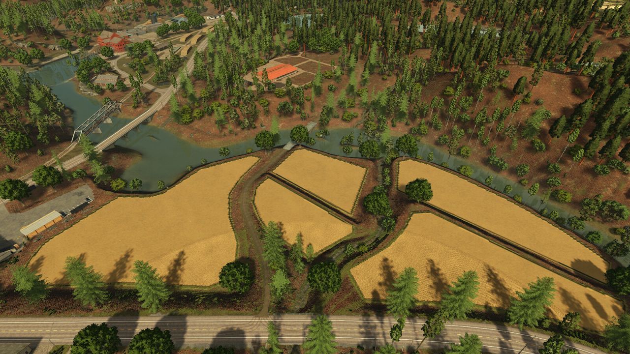 AgroForests (Silverrun) Large Forest Map for Farming Simulator 25 — Production, Ore, and Logistics