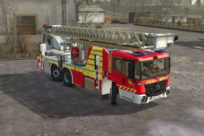 Скін Mercedes Benz Econic WISS TMB FW Fuchsrau для Farming Simulator 25 — 4