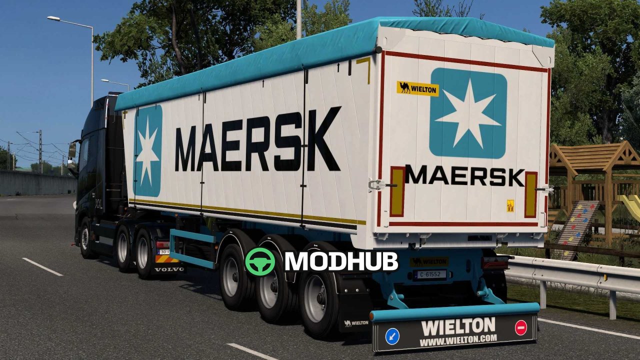 Причіп Wielton Bulk Master Maersk для ETS2