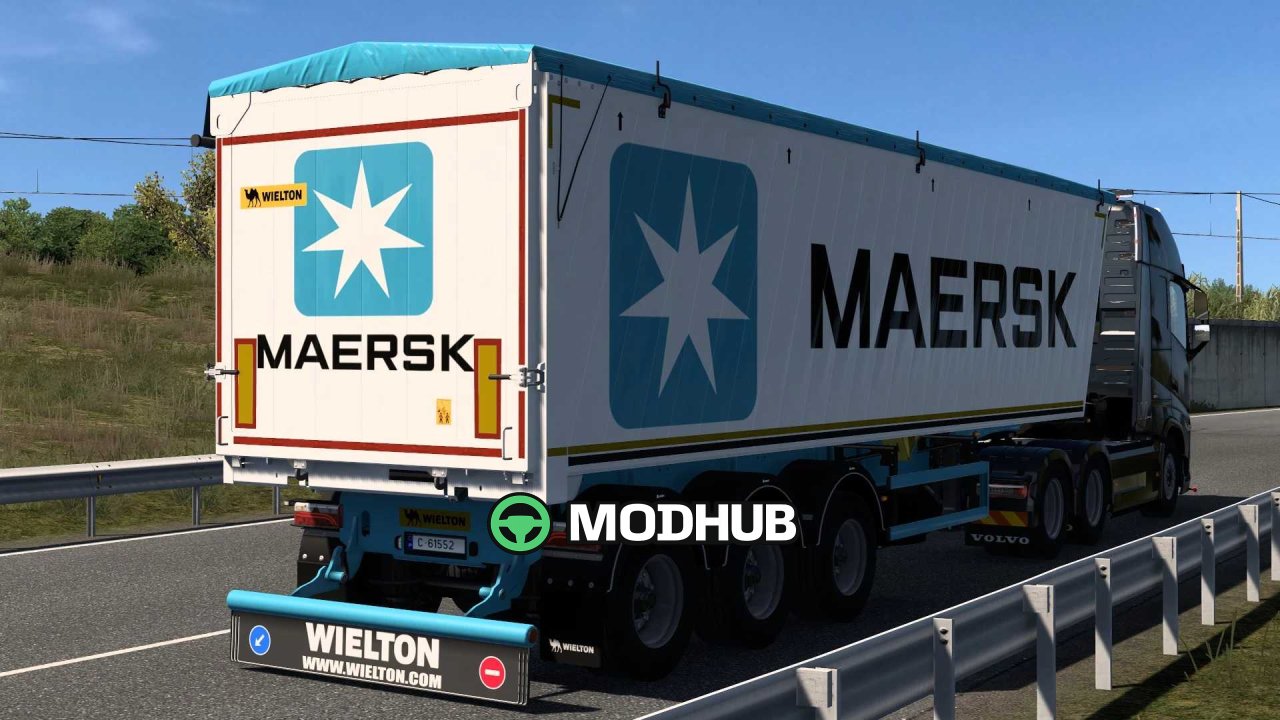 Причіп Wielton Bulk Master Maersk для ETS2