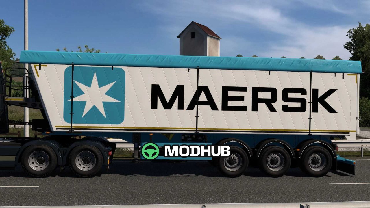 Причіп Wielton Bulk Master Maersk для ETS2