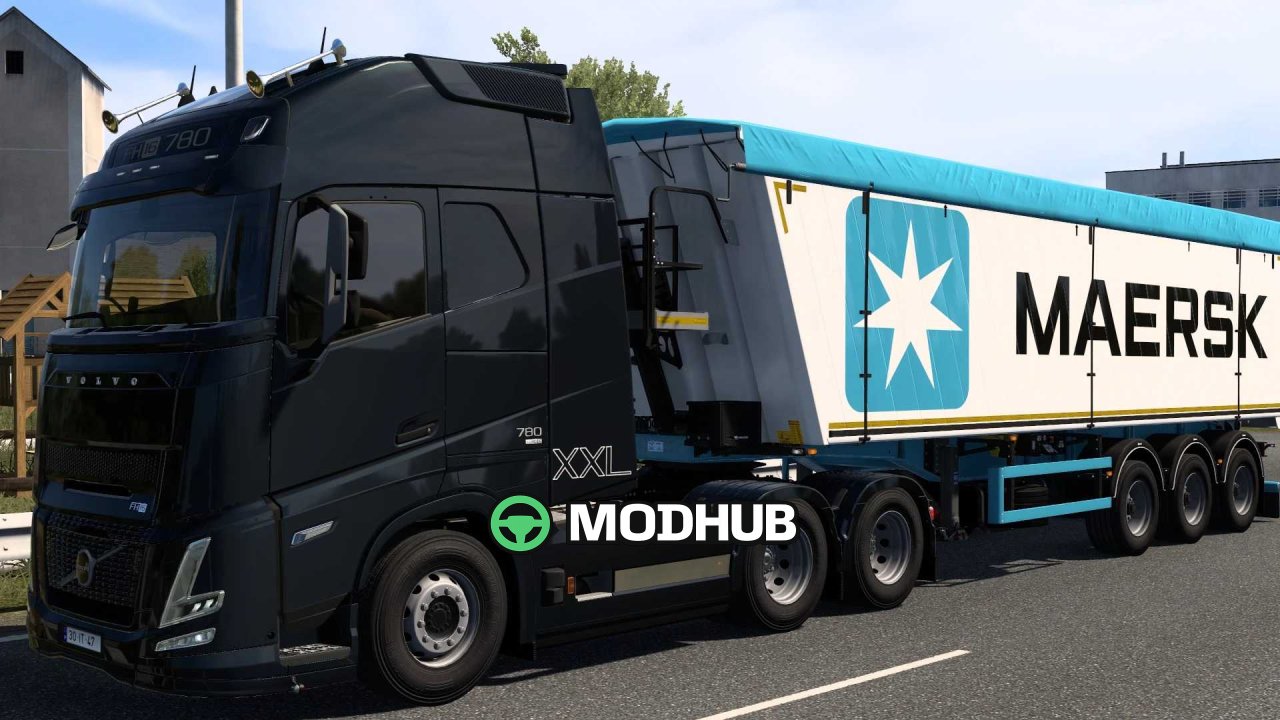 Причіп Wielton Bulk Master Maersk для ETS2