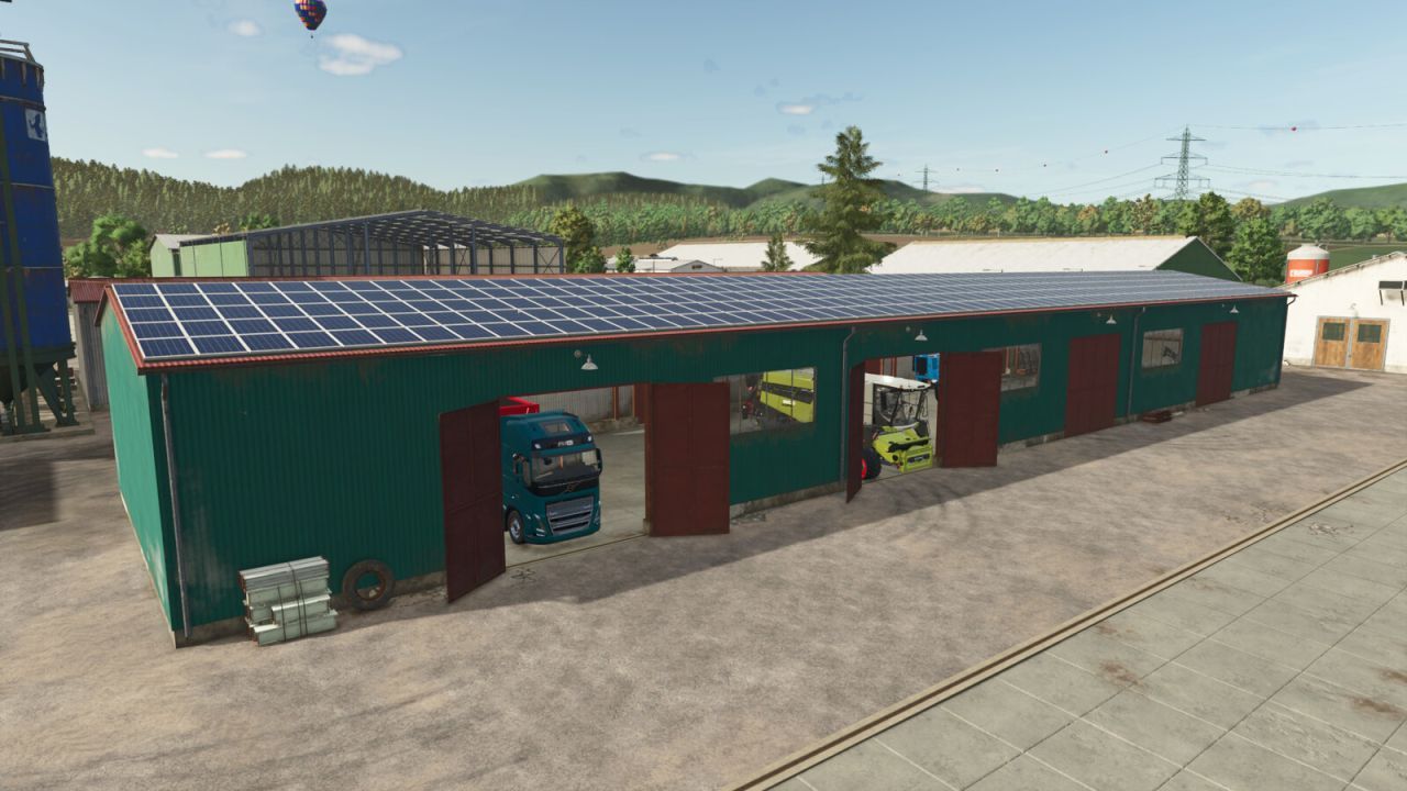 Efektywne Angary Lizard Vehicle Shelters — Przestronne Zadaszenia dla Maszyn w FS25