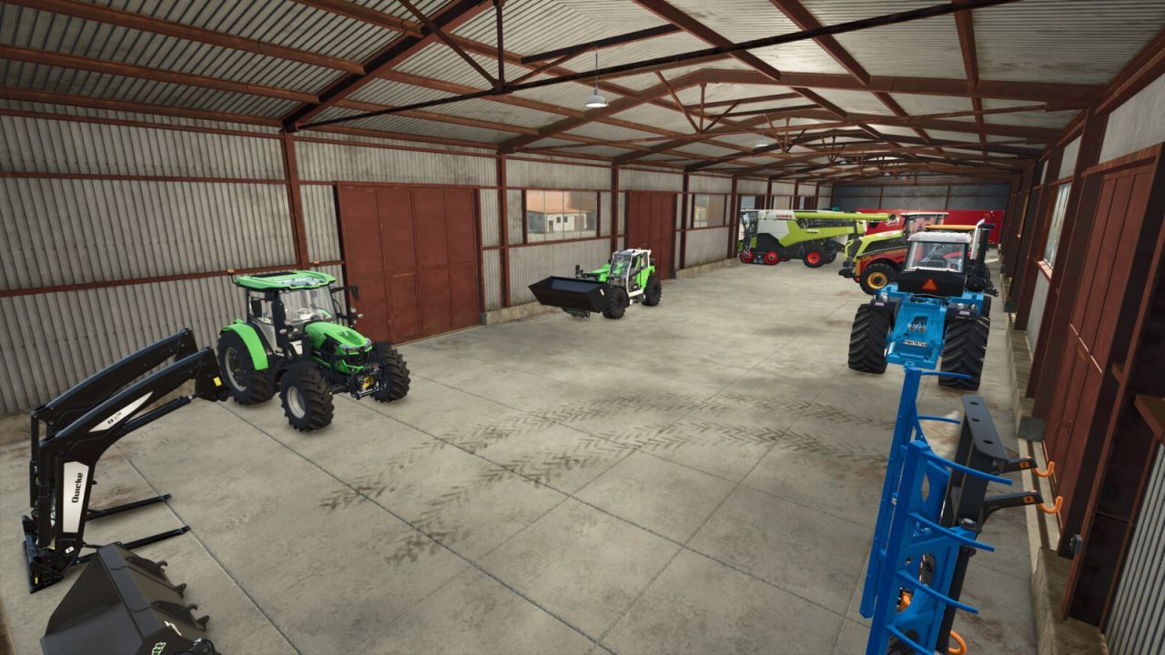 Effektive Lizard Fahrzeugunterstände — Geräumige Durchfahrbare Überdachungen für Technik in FS25 - Screenshots