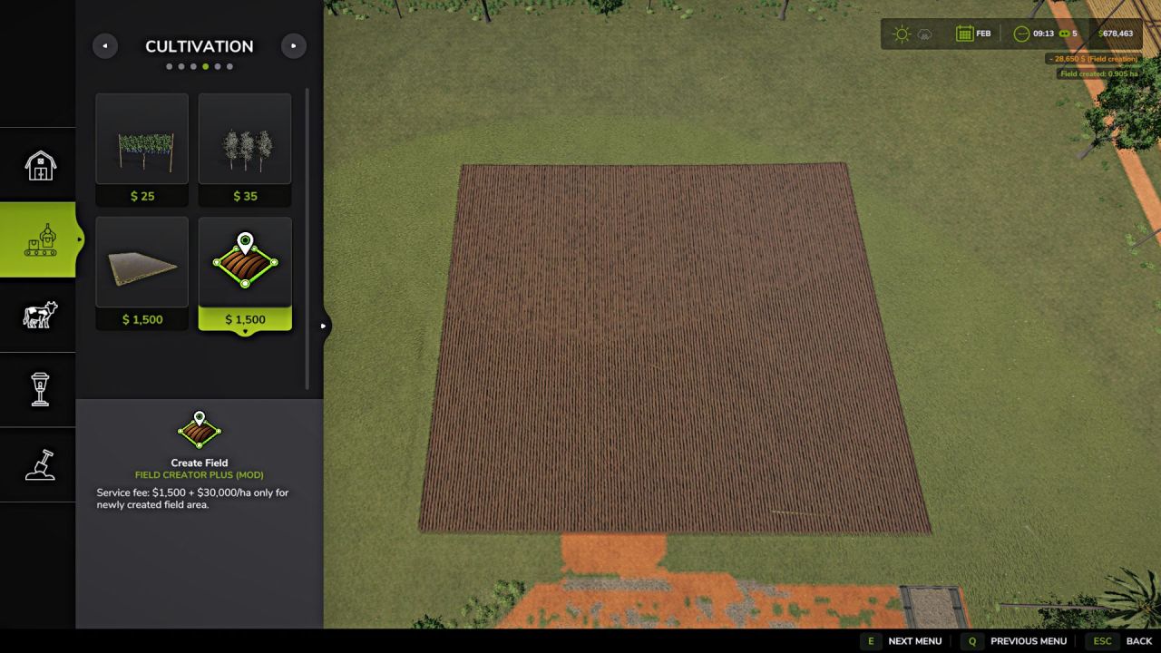 Створення полів Field Creator Plus для Farming Simulator 25