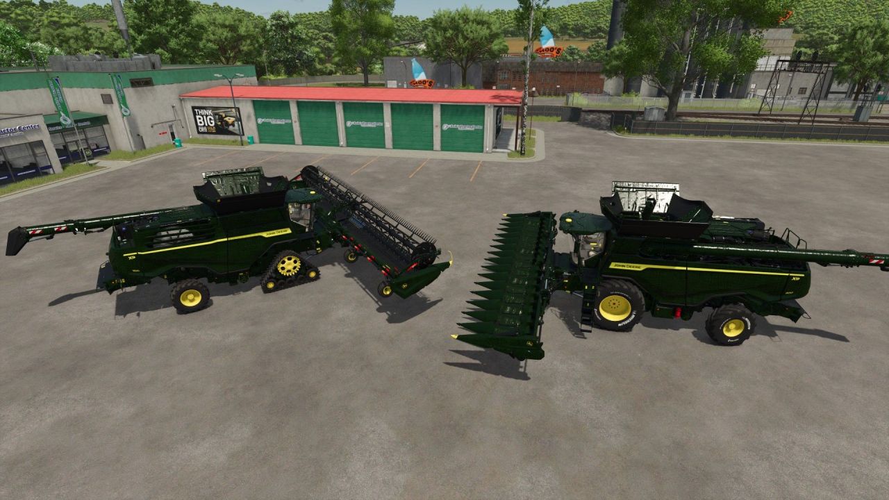 Комбайн John Deere X9 1100 Crocodile для Farming Simulator 25