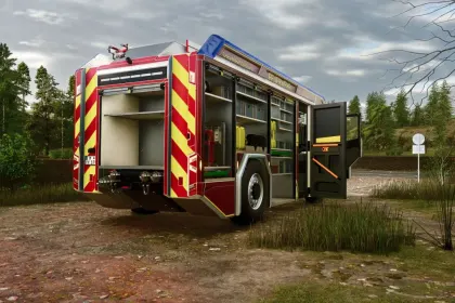 Пожежна машина Rosenbauer RT для Farming Simulator 25