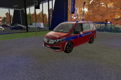Автомобіль Mercedes-Benz EQV ELW1 Ostbeck Fire Brigade для Farming Simulator 22