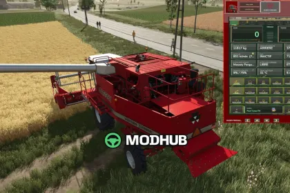 Термінал JD Terminal HUD V1.2 для FS25 — 2
