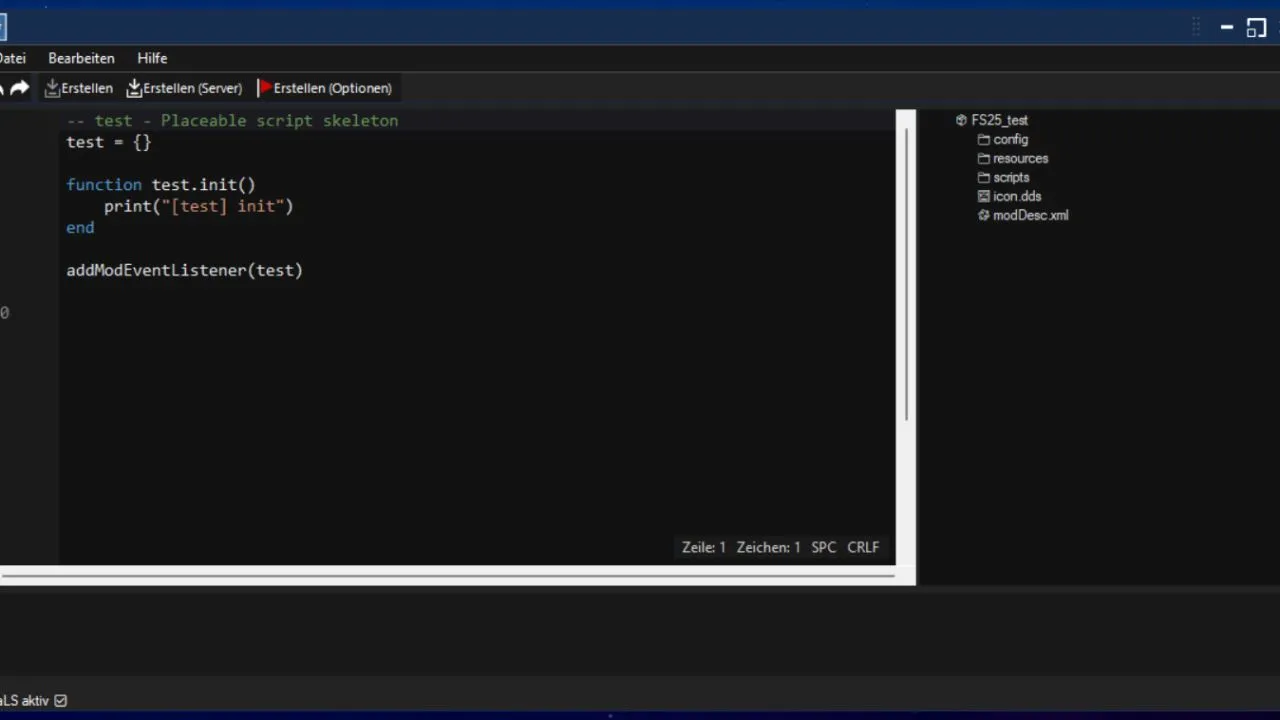 Сучасний Редактор FarmScript Studio для Lua‑Модів у Farming Simulator 25 (LS25)