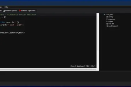 Сучасний Редактор FarmScript Studio для Lua‑Модів у Farming Simulator 25 (LS25) — 1
