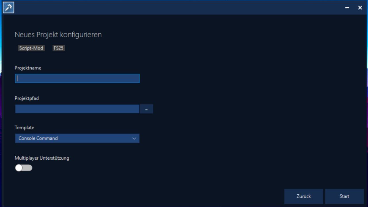 Moderner FarmScript Studio Editor für Lua-Mods in Farming Simulator 25 (LS25) - Screenshots