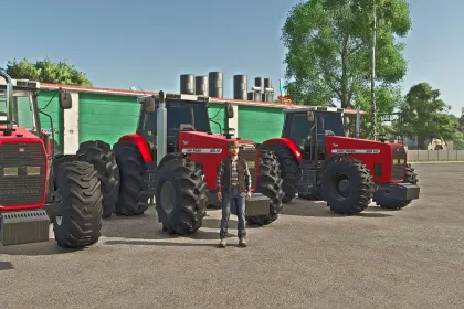 Трактор Massey Ferguson 680 HD Advanced для Farming Simulator 25