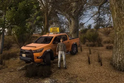 Efektywny Pickup Toyota Hilux Agricole do Pracy na Farmie w Farming Simulator 25 — 2