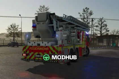 Вантажівка Mercedes Benz Econic WISS TMB FW Fuchsrau V1.0 для FS25 — 2