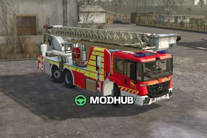 Вантажівка Mercedes Benz Econic WISS TMB FW Fuchsrau V1.0 для FS25 — 4